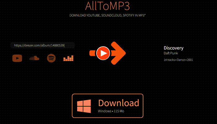 AllToMP3 Spotify 下載音樂軟體