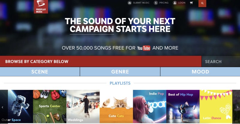 FreePlay Music 網站免費下載歌曲