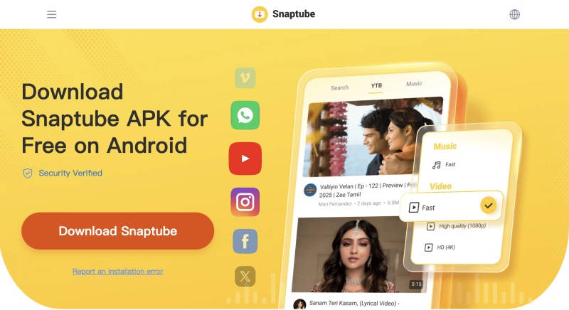 Snaptube 手機 YouTube 下載音樂 APP