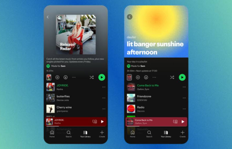 Spotify Premium APK 同步更新曲庫
