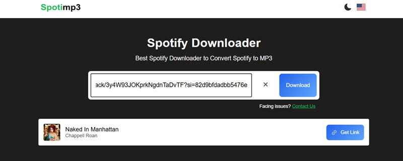 Spotimp3 下載 Spotify 音樂線上工具