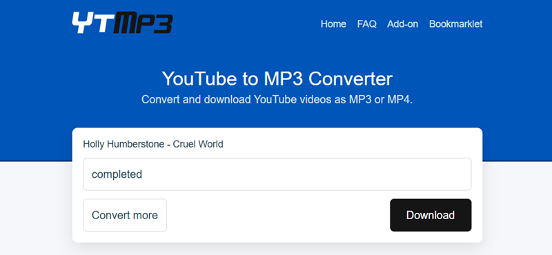 YTMP3 線上轉檔 YouTube 音樂