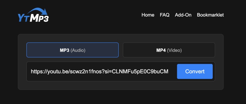YTMP3 線上 YT 轉 MP3 工具